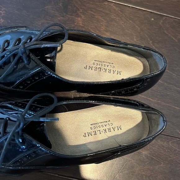 Walking cradles Mark Lemp black patent leather shoe 8 - Picture 6 of 14
